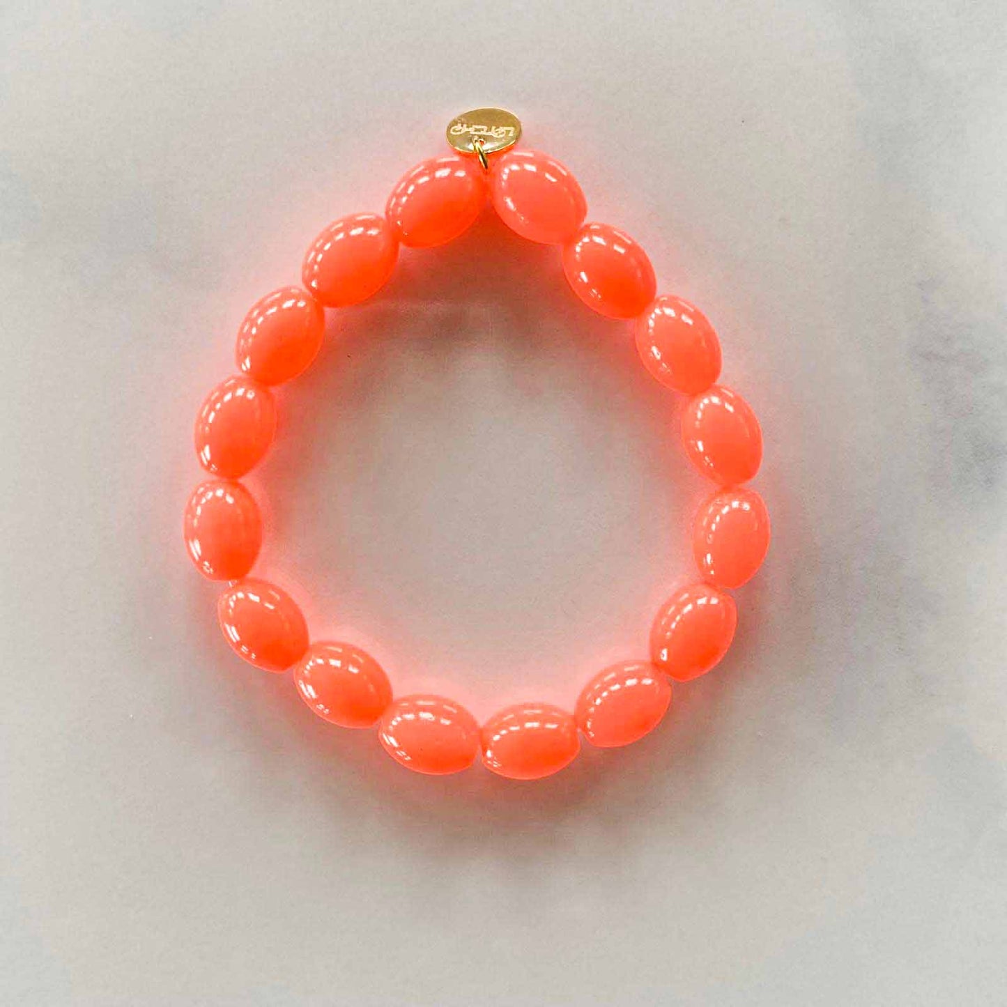 Bracelet élastiqué orange