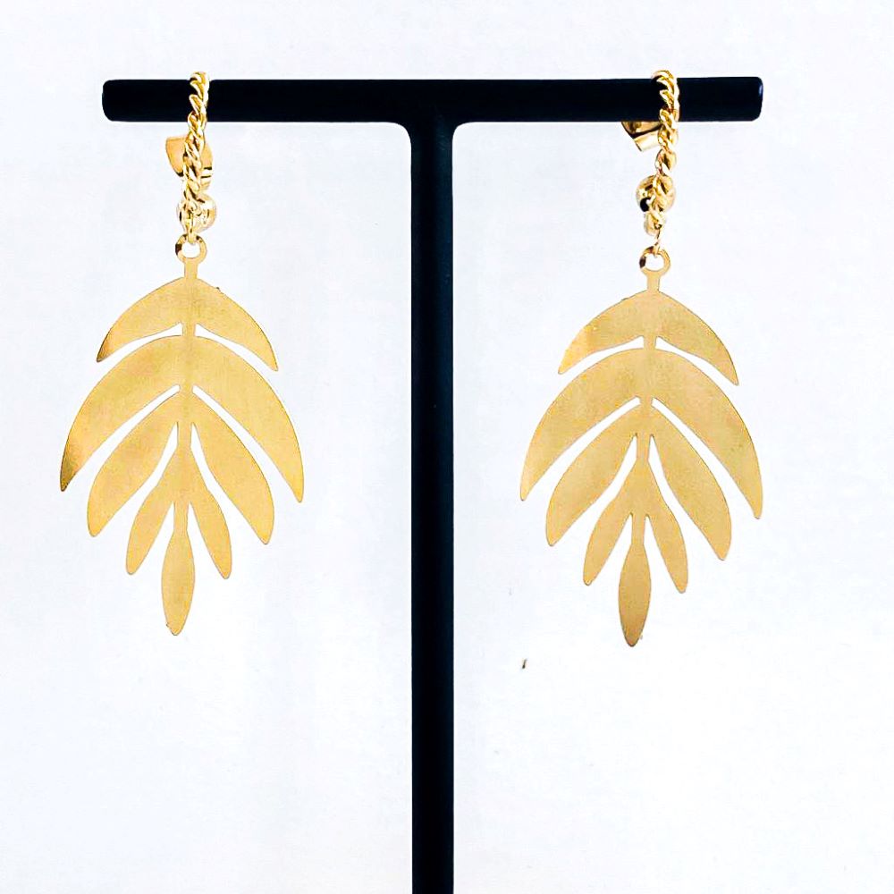 Boucles d'oreilles Palme Amazonia