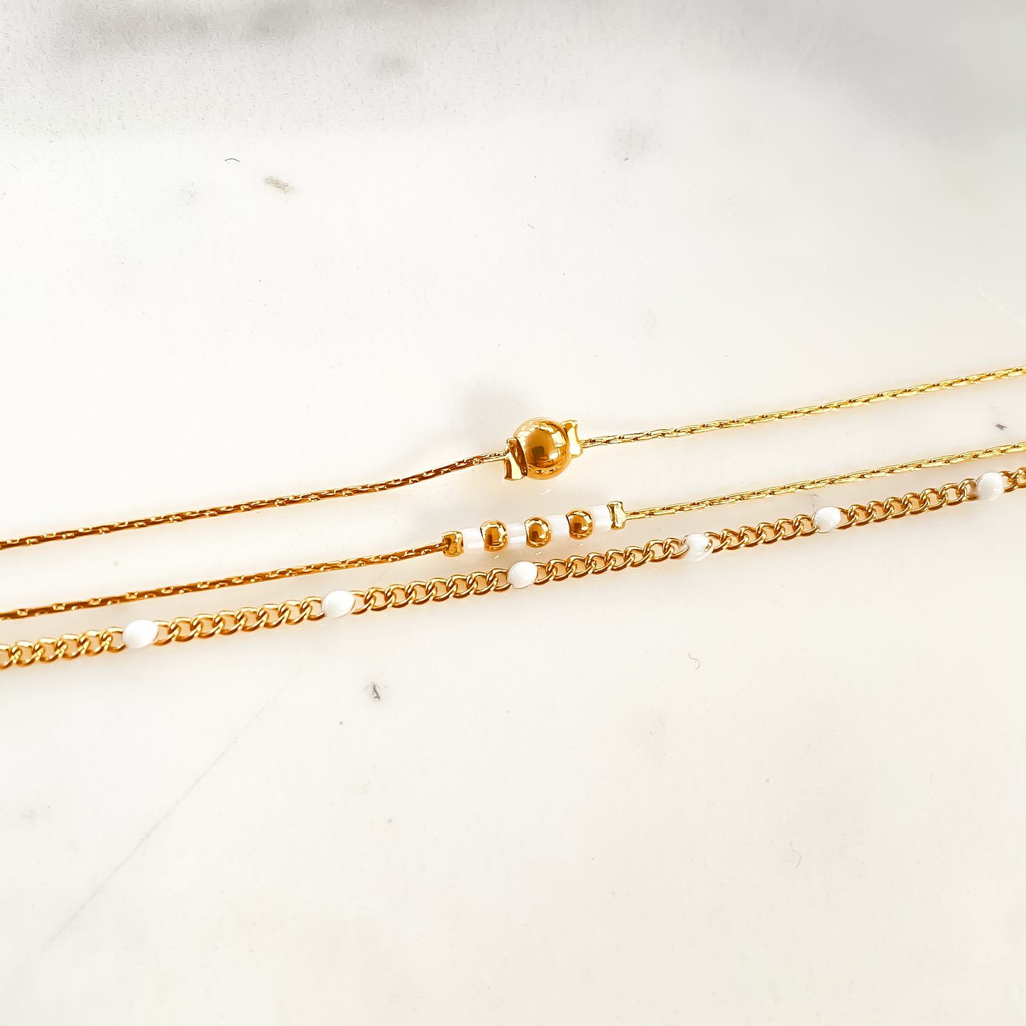 Bracelet triple Anna Blanc