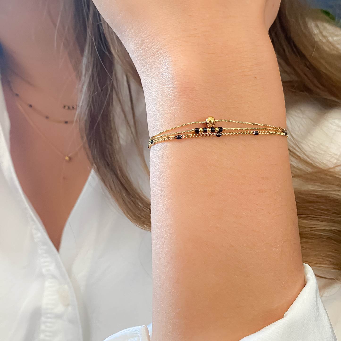 Bracelet triple Anna Noir