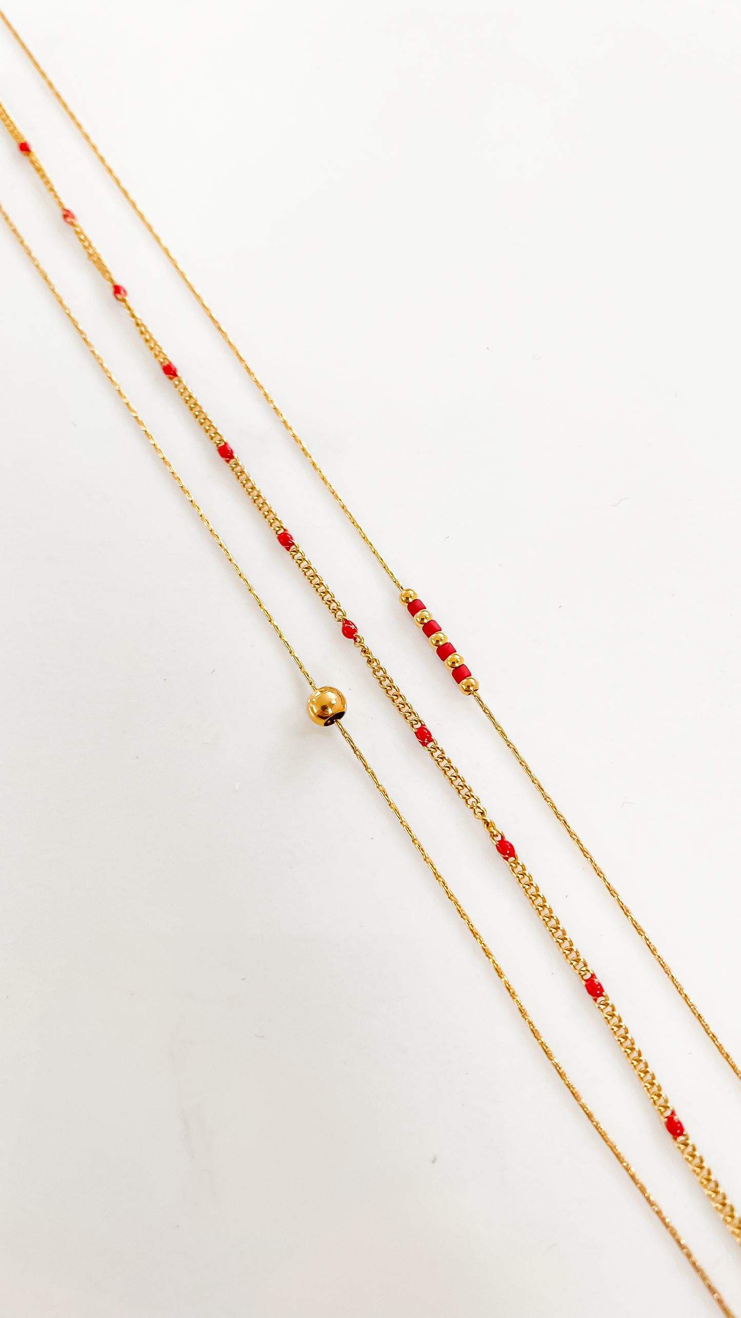 Bracelet triple Anna Rouge