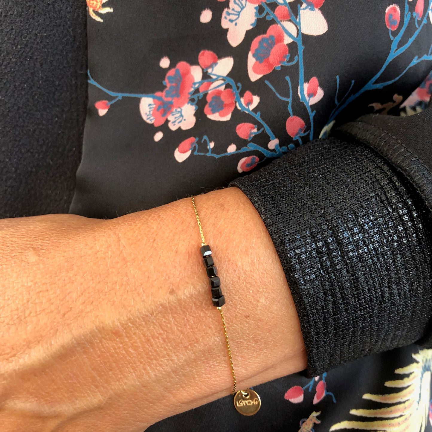 Bracelet Simply Square noir