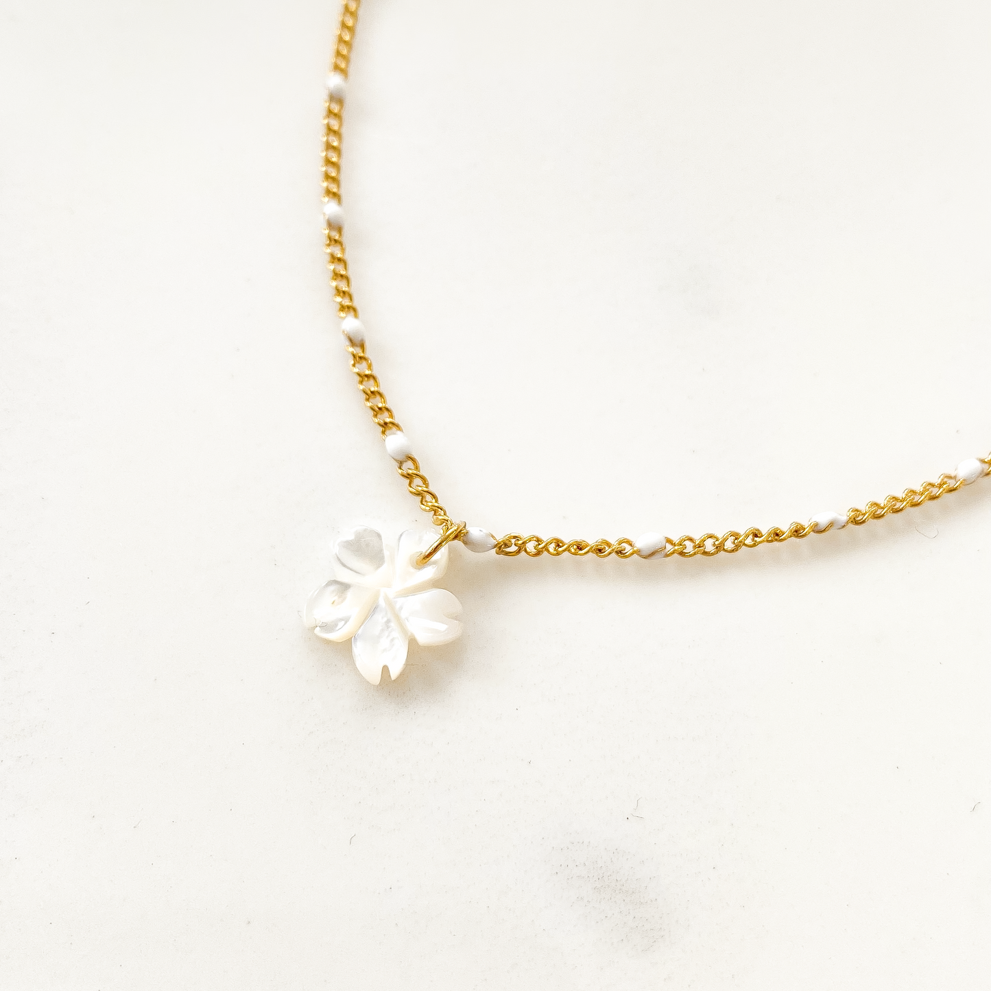 Collier floral Pink lady