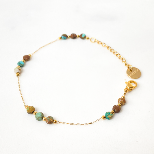 Bracelet Aztèque turquoise