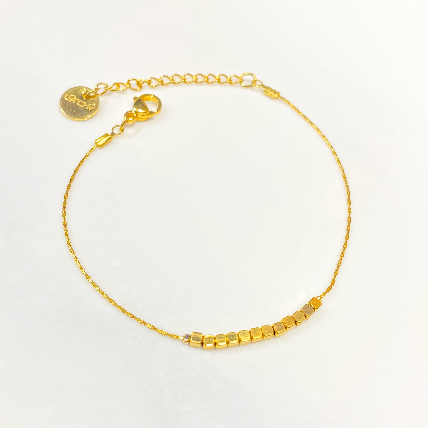 Bracelet Gold Cube