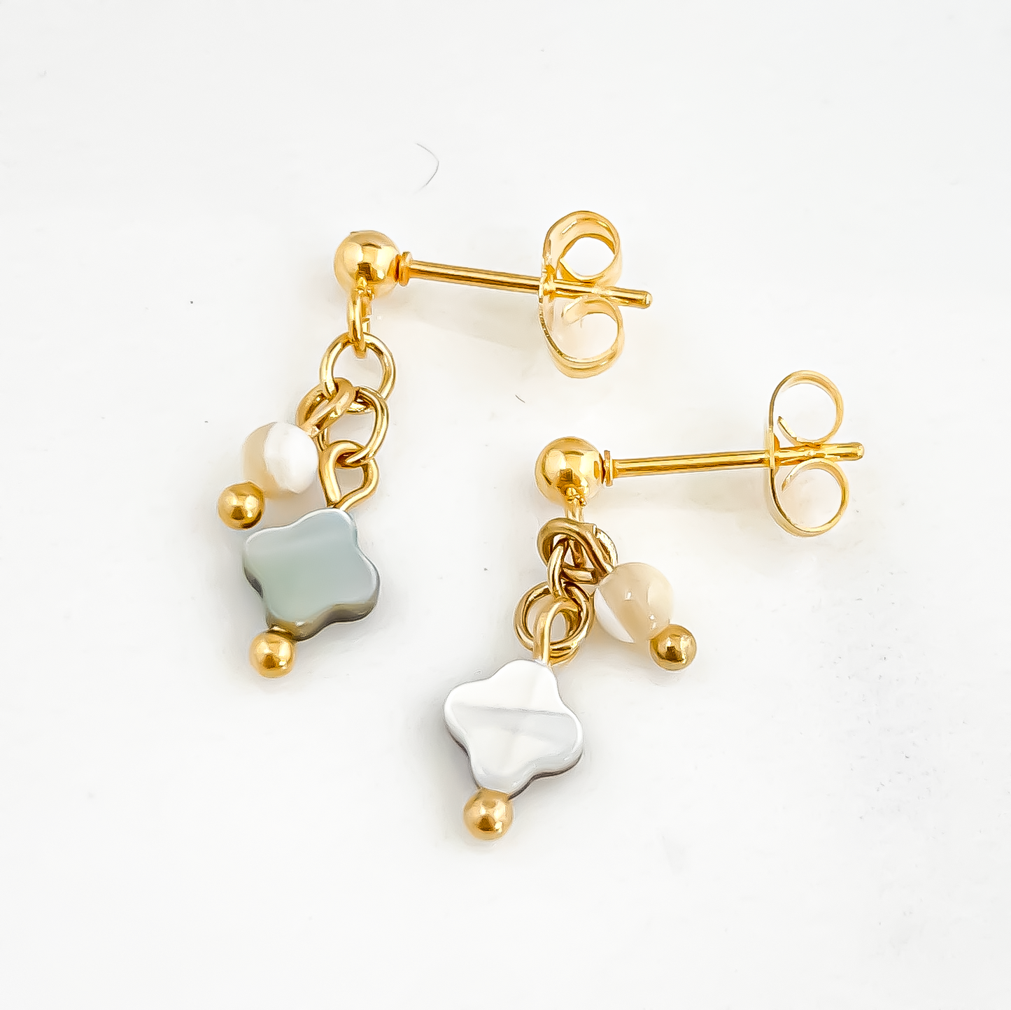 Boucles d'oreilles double Trèfle