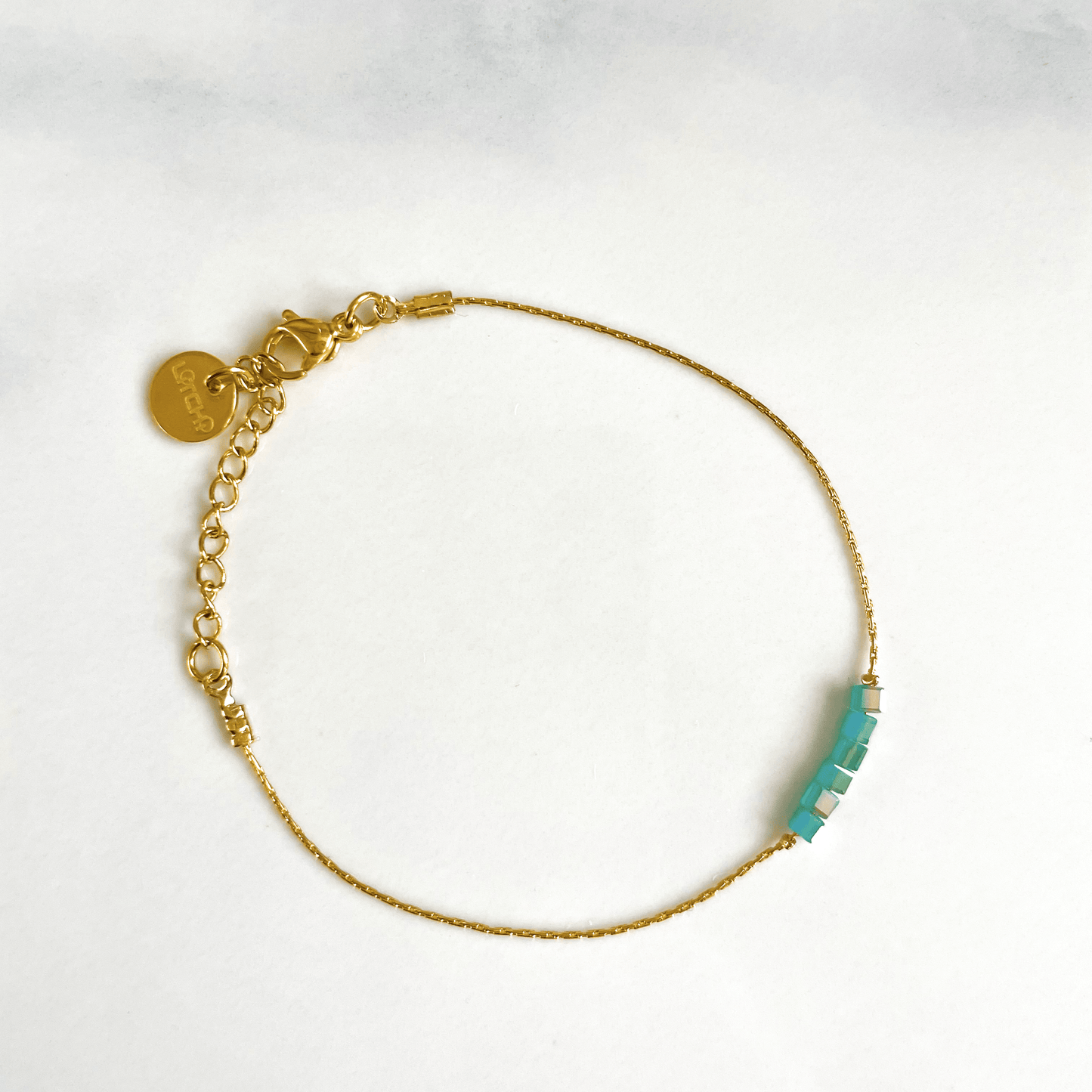 Bracelet Simply Square aqua