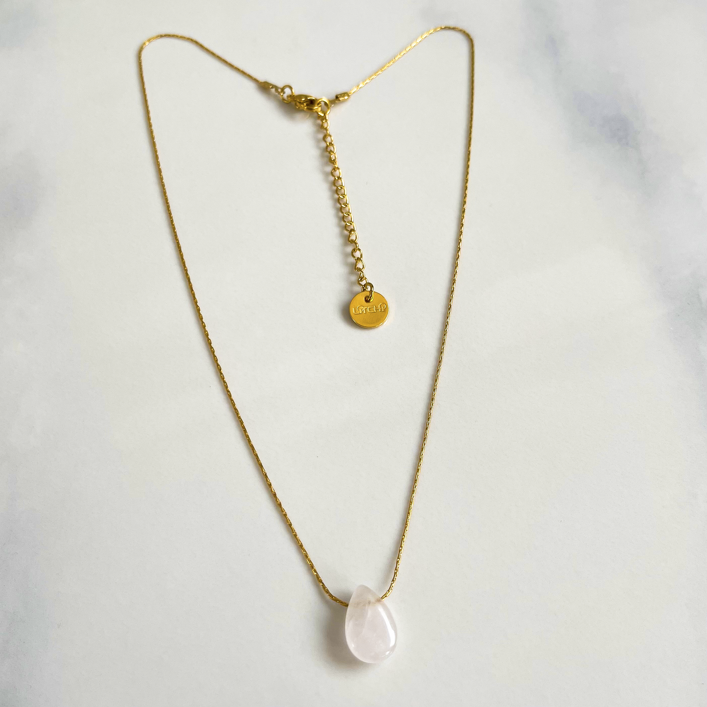 Collier Stone Quartz Rose