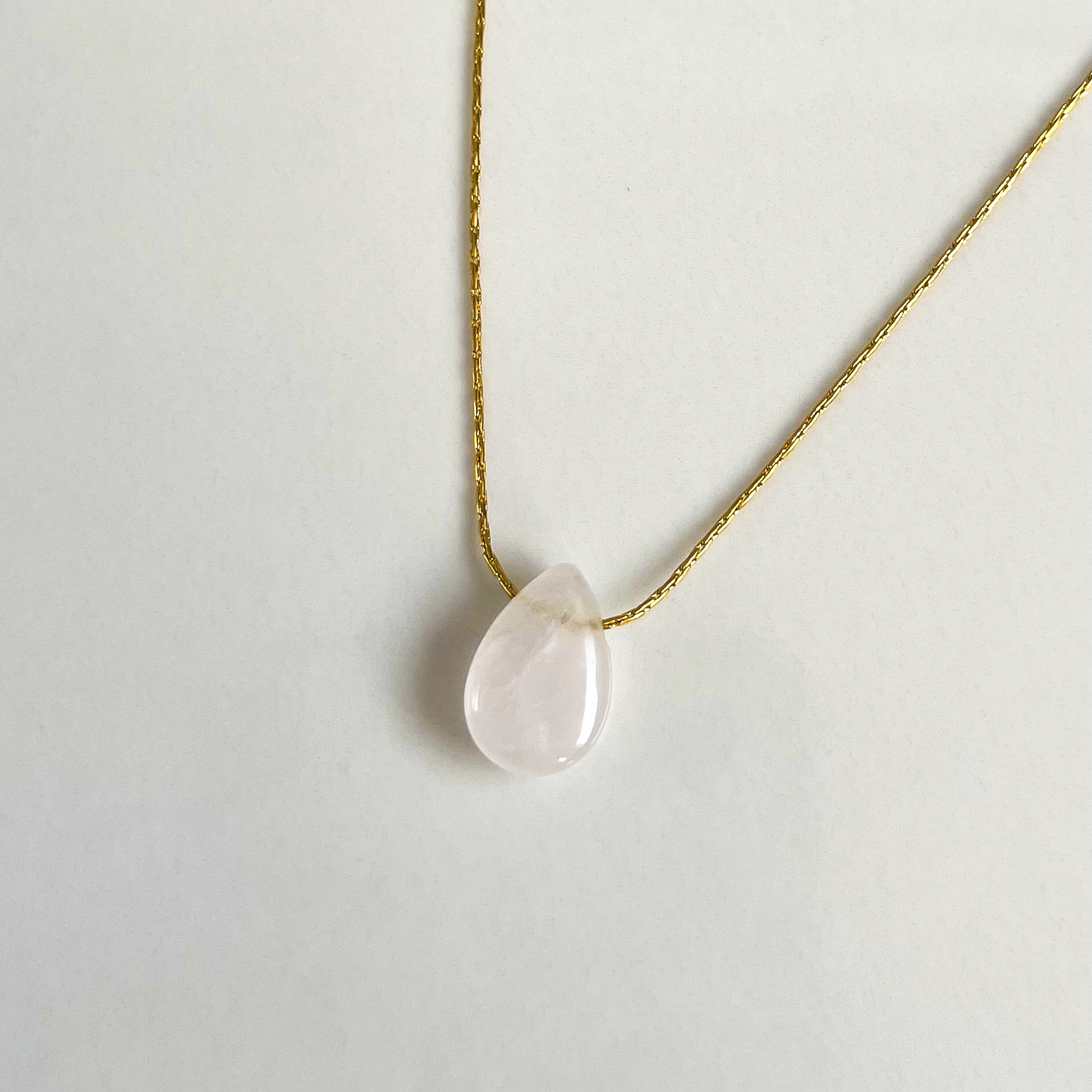 Collier Stone Quartz Rose