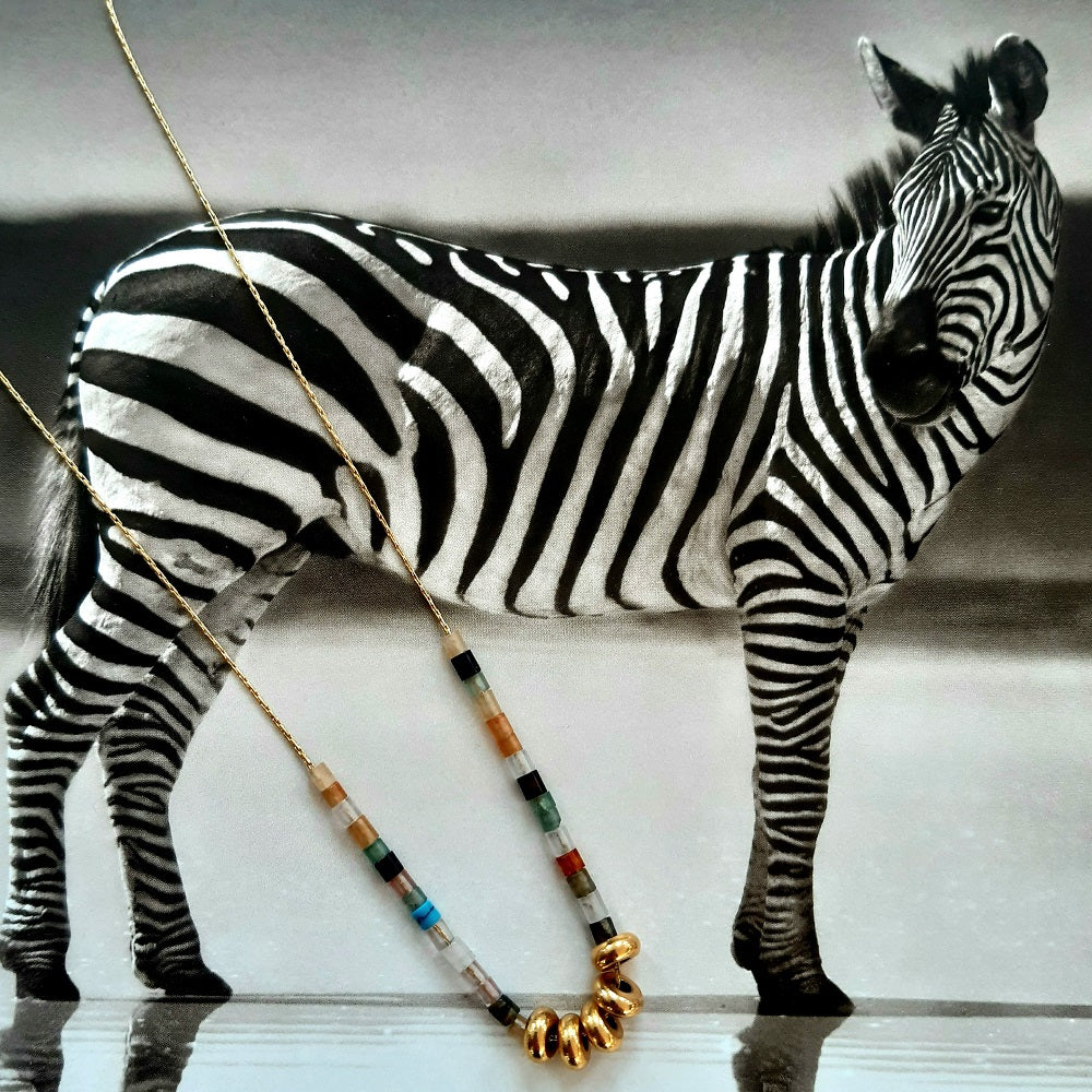 Collier Zebra multi