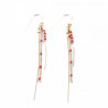 Boucles d'oreilles Anna Rouge