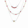 Collier triple Anna Rouge