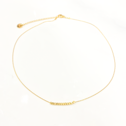 Necklace Gold Cube