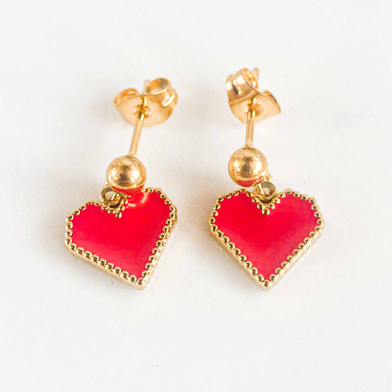 Boucles d'oreilles Jackpot Coeur