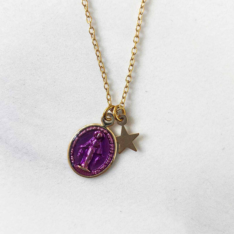 Collier Star Mary Violet
