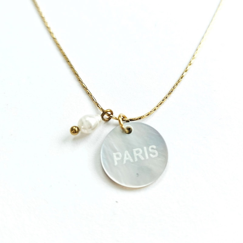 Collier médaille Paris