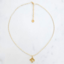 Collier Trèfle Précieux citrine