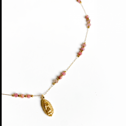 Collier mini Guagalupe rose