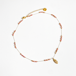 Collier mini Guagalupe rose