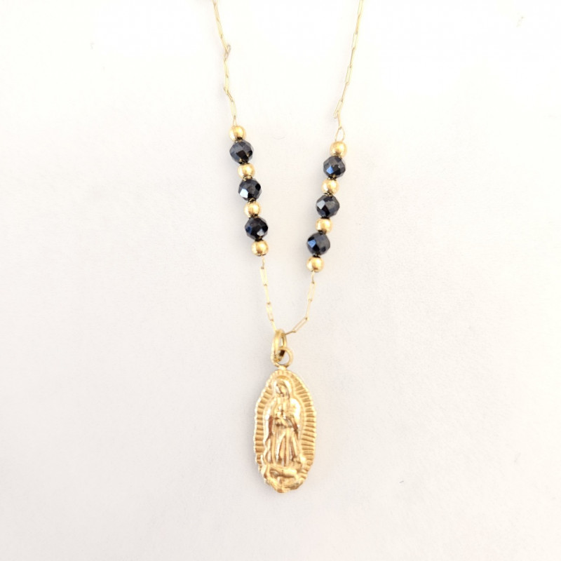 Collier mini Guagalupe noir