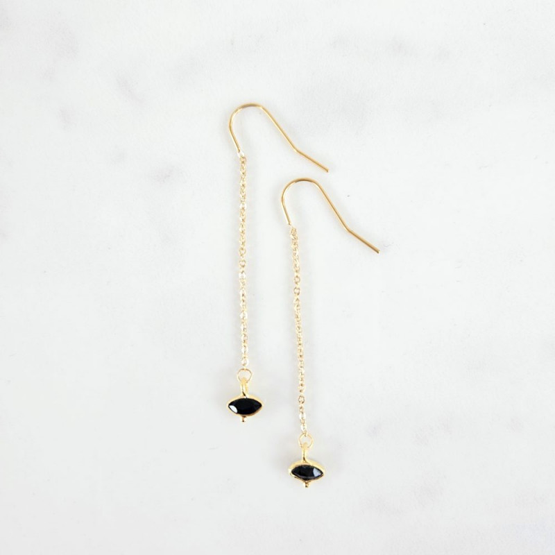 Boucles d'oreilles pendentif Back to Black