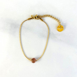 Bracelet Mini Moon Grenat