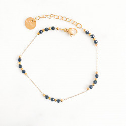 Bracelet mini galets Black spinelle