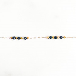 Bracelet mini galets Black spinelle