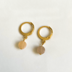 Mini Moon earrings Pink