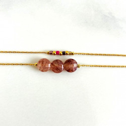 Double moon bracelet Blue Mini moon