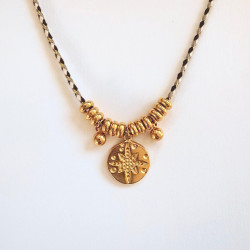 White Compass Rose Necklace