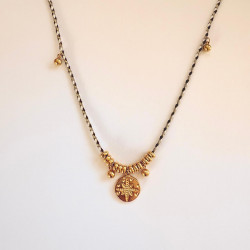 White Compass Rose Necklace