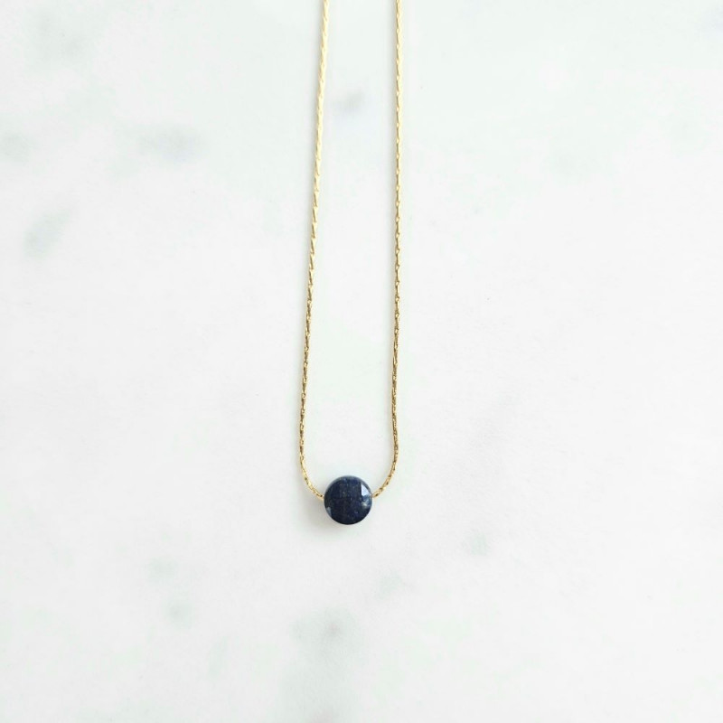 Mini Moon necklace Blue