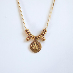 White Compass Rose Necklace