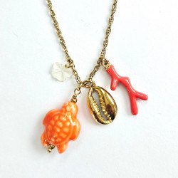 Vahiné Coral Long Necklace