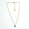 Collier square Onyx vert