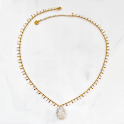 Collier Black-Mary Vierge Blanche