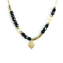 Collier Maharani noir
