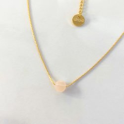 Mini Moon necklace Pink