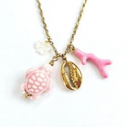 Vahiné Pink Long Necklace