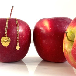 Chaîne pendentif cœur ex-voto