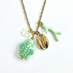 Vahiné Green Long Necklace