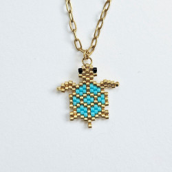 Sea Party Turtle Long Necklace
