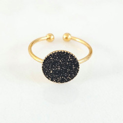 Bague noire Planète