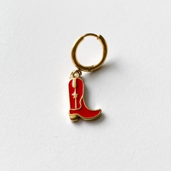 Boucle unitaire botte rouge