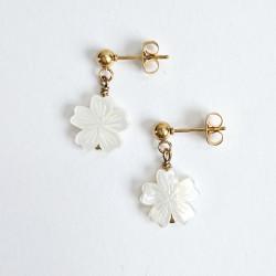 Boucles d oreilles Venus fleur