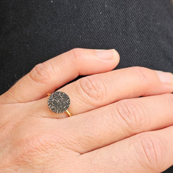 Bague noire Planète