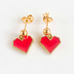 Boucles d'oreilles Jackpot Coeur