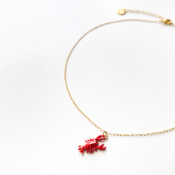 Chaîne pendentif homard