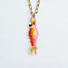 Sea Party Red Fish Long Necklace